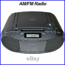 Sony Portable CD Player Boombox With AM/FM Radio and Cassette Tape Player + +