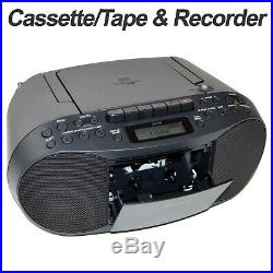 Sony Portable CD Player Boombox with AM/FM Radio & Cassette Tape Player +