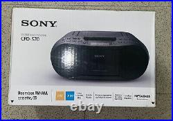 Sony Portable CFDS70 CD Boombox Cassette Radio Player AMFM Stereo MP3 Speaker