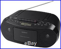 Sony Portable Stereo BOOMBOX with CD Player, MP3, AM/FM Radio, Cassette Recorder