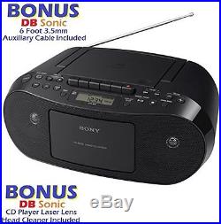 Sony Portable Stereo Boombox with MP3 CD Player, AM/FM Radio, Cassette Recorder