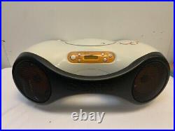 Sony Portable ZS-X1 CD Player great space age 80s design CDR / CDRW boombox