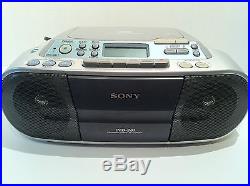 Sony Radio CFD-S01 CD Player Cassette Recorder AM/FM Boombox Portable Speakers