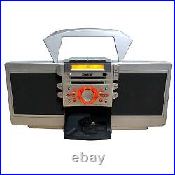 Sony Vintage Boombox CD and Cassette Tape Player Portable ZS-D55 WORKING