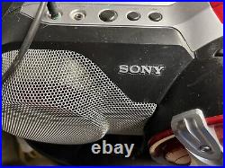 Sony Xplod CFD-G505 Boombox CD Radio AM/FM Cassette Bass Corded Tested WithRemote