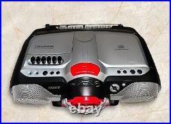 Sony Xplod CFD-G505 Mega Bass AM FM Radio CD Cassette Boom Box EUC