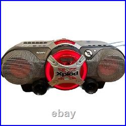 Sony Xplod CFD-G505 Mega Bass AM FM Radio CD Cassette Boom Box READ