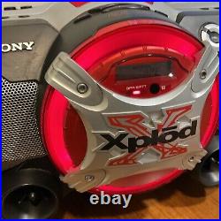 Sony Xplod CFD-G505 Mega Bass AM FM Radio CD Cassette Boom Box READ