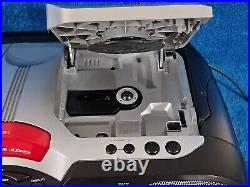 Sony Xplod CFD-G505 Mega Bass AM FM Radio CD Cassette Boom Box TESTED