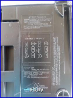 Sony Xplod CFD-G505 Mega Bass AM FM Radio CD Cassette Boom Box TESTED