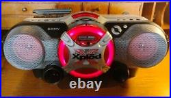 Sony Xplod CFDG505 Mega Bass Subwoofer AM FM Radio Cassette CD Boombox Tested