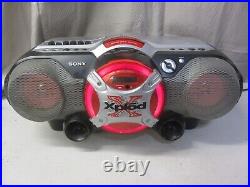 Sony Xplod CFDG505 Mega Bass Subwoofer AM FM Radio Cassette CD Boombox WORKS