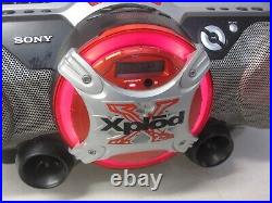 Sony Xplod CFDG505 Mega Bass Subwoofer AM FM Radio Cassette CD Boombox WORKS