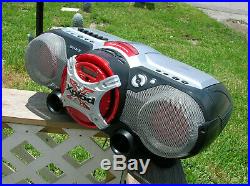 Sony Xplod Portable AC/DC Boombox CD Player Cassette Recorder FM Radio CFDG505