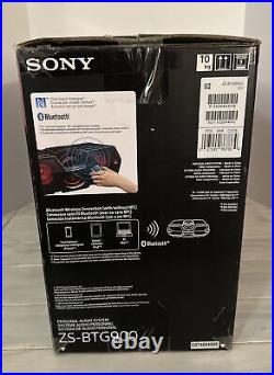 Sony ZS-BTG900 Portable CD NFC Bluetooth Wireless Boombox Speaker System wRemote