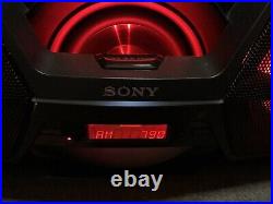 Sony ZS-BTG905 Portable CD NFC Bluetooth Wireless Boombox Speaker READ