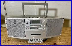 Sony ZS-D5 -Portable CD Radio Cassette Player Ghetto Blaster Boombox