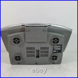 Sony ZS-D5 -Portable CD Radio Cassette Player Ghetto Blaster Boombox, No Remote