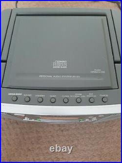 Sony ZS-D5 Portable CD Radio/Cassette Player Ghetto Blaster Boombox TestedRARE