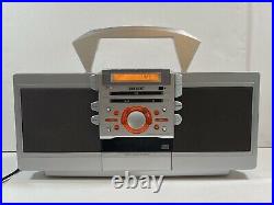 Sony ZS-D55 Portable Boombox Stereo CD Cassette Player AM/FM Radio TESTED
