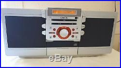 Sony ZS-D55 Silver Portable CD Cassette Player Boombox Blaster No Remote