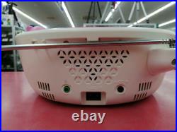 Sony ZS-E5 CD Player AM/FM Portable Radio Red Boombox Aux Input Pink, From Japan