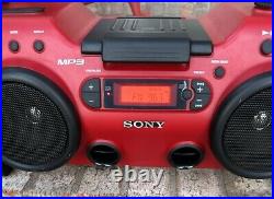 Sony ZS-H10CP Heavy Duty CD Radio Portable Boombox with Cord. Working