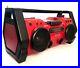 Sony ZS-H10CP Heavy Duty Portable CD Player Radio Red Boombox No AC Adapter