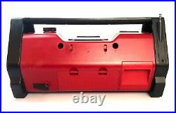 Sony ZS-H10CP Heavy Duty Portable CD Player Radio Red Boombox No AC Adapter