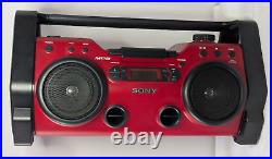 Sony ZS-H10CP Heavy Duty Water Dust Resistant Boombox Stereo CD Player