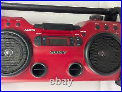 Sony ZS-H10CP Heavy Duty Water Dust Resistant Boombox Stereo CD Player