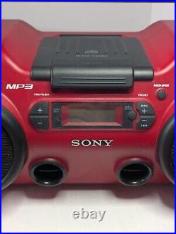 Sony ZS-H10CP Heavy Duty Water Dust Resistant Boombox Stereo CD Player