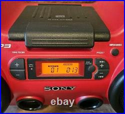 Sony ZS-H10CP Outdoor Water Resistant Heavy Duty CD Player Boombox AM FM Radio