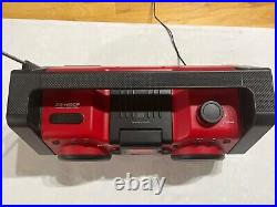 Sony ZS-H10CP Portable CD Player Radio Red Boombox AC Adapter Works like New