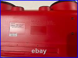 Sony ZS-H10CP Portable CD Player Radio Red Boombox AC Adapter Works like New