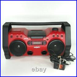 Sony ZS-H10CP Portable Heavy Duty CD Player Radio AUX Boom Box