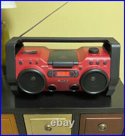 Sony ZS-H10CP Portable Heavy Duty CD Player Radio AUX Boom Box Nice