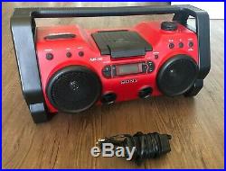 Sony ZS-H10CP Portable Heavy Duty CD Player /Radio /AUX Boombox + ADAPTOR