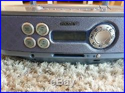 Sony ZS-M30 Portable CD & Mini Disc Player Radio Boombox Rare