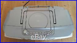 Sony ZS-M30 Portable CD & Minidisc Player Radio Boombox Personal MD System