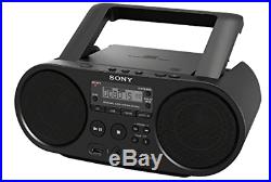 Sony ZS-PS50 Black Portable CD Boombox Player Digital Tuner AM/FM Radio USB pla