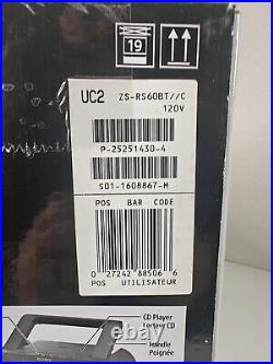 Sony ZS-RS60BT CDMP3Bluetooth BOOOMBOX Portable Stereo USB AM/FM NEW