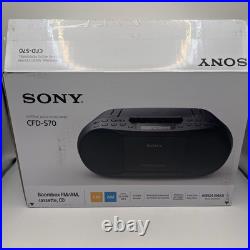 Sony ZS-RS60BT Wireless CD Boombox Bluetooth AM/FM USB Audio System New Open Box