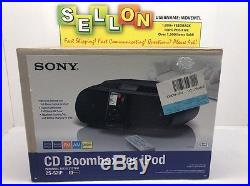 Sony ZS-S2iP Portable Boombox iPod Radio Cassette Tape CD Player New In Box