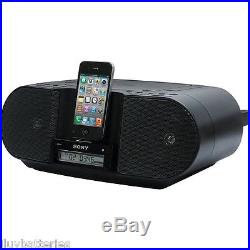 Sony ZS-S3iPN BLACK Portable CD Player BoomBox iPhone 5 5S 6 iPod DOCK SPEAKR