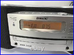 Sony ZS-SAT1 Portable CD Radio XM Radio with Remote & Antenna RARE