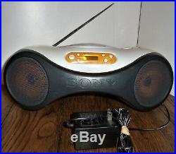 Sony ZS-X1 Personal Audio System portable radio & CD player boom box battery