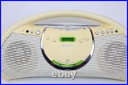Sony ZS-Y3 Portable Stereo CD R/RW Player AM/FM Radio Boombox Tested/Working EXC