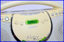 Sony ZS-Y3 Portable Stereo CD R/RW Player AM/FM Radio Boombox Tested/Working EXC