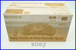 Sony ZS-Y3 Portable Stereo CD R/RW Player AM/FM Radio Megabass Boombox Sealed